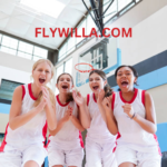 A team of EDC Girls Basketball players celebrating after a game.